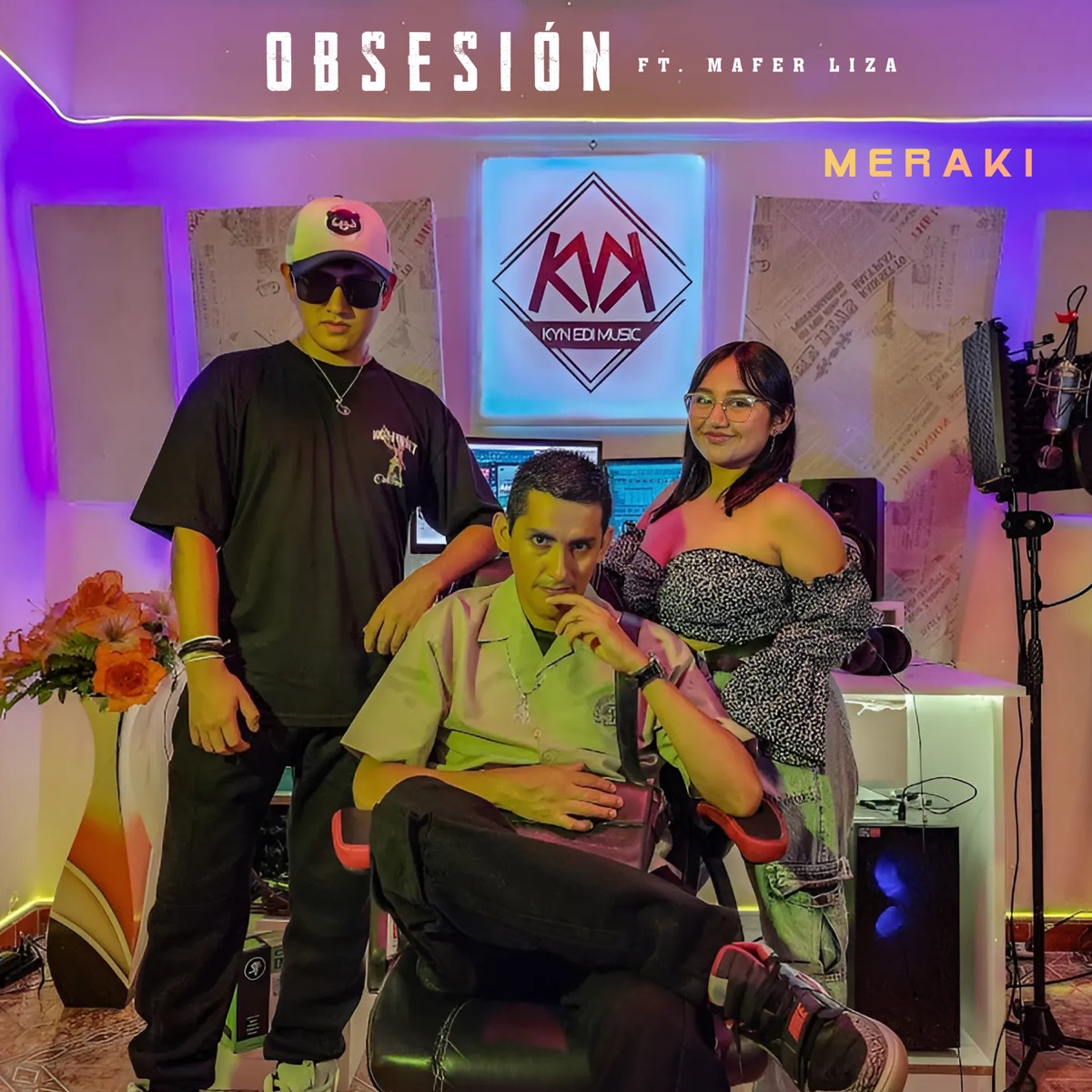 Obsesión (Meraki) [feat. Mafer Liza] - Single by Kyn Edi Music album cover