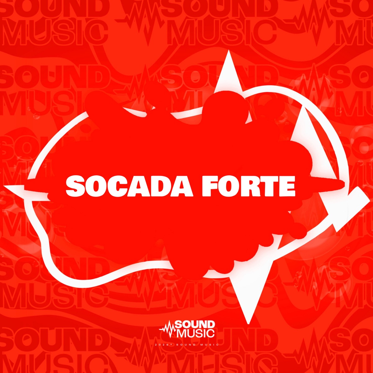 SOCADA FORTE - Single by Mc Gw, DJ TOM BEAT V8, Dj Qz Official & SoundMusic Original album cover