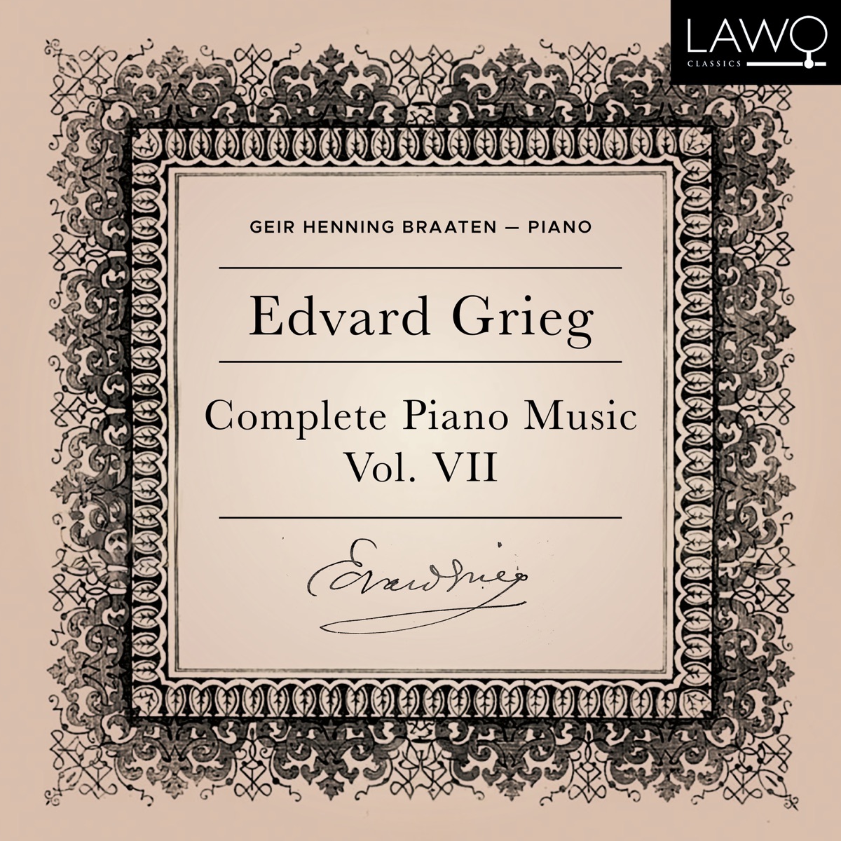 Edvard Grieg: Complete Piano Music, Vol. 7 by Geir Henning Braaten album cover