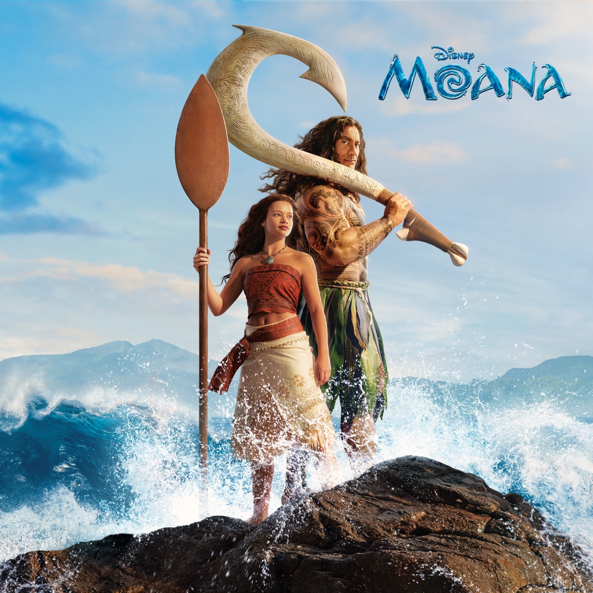 Moana (Original Motion Picture Soundtrack) by Lin-Manuel Miranda, Catherine Laga'aia & Dwayne Johnson album cover artwork
