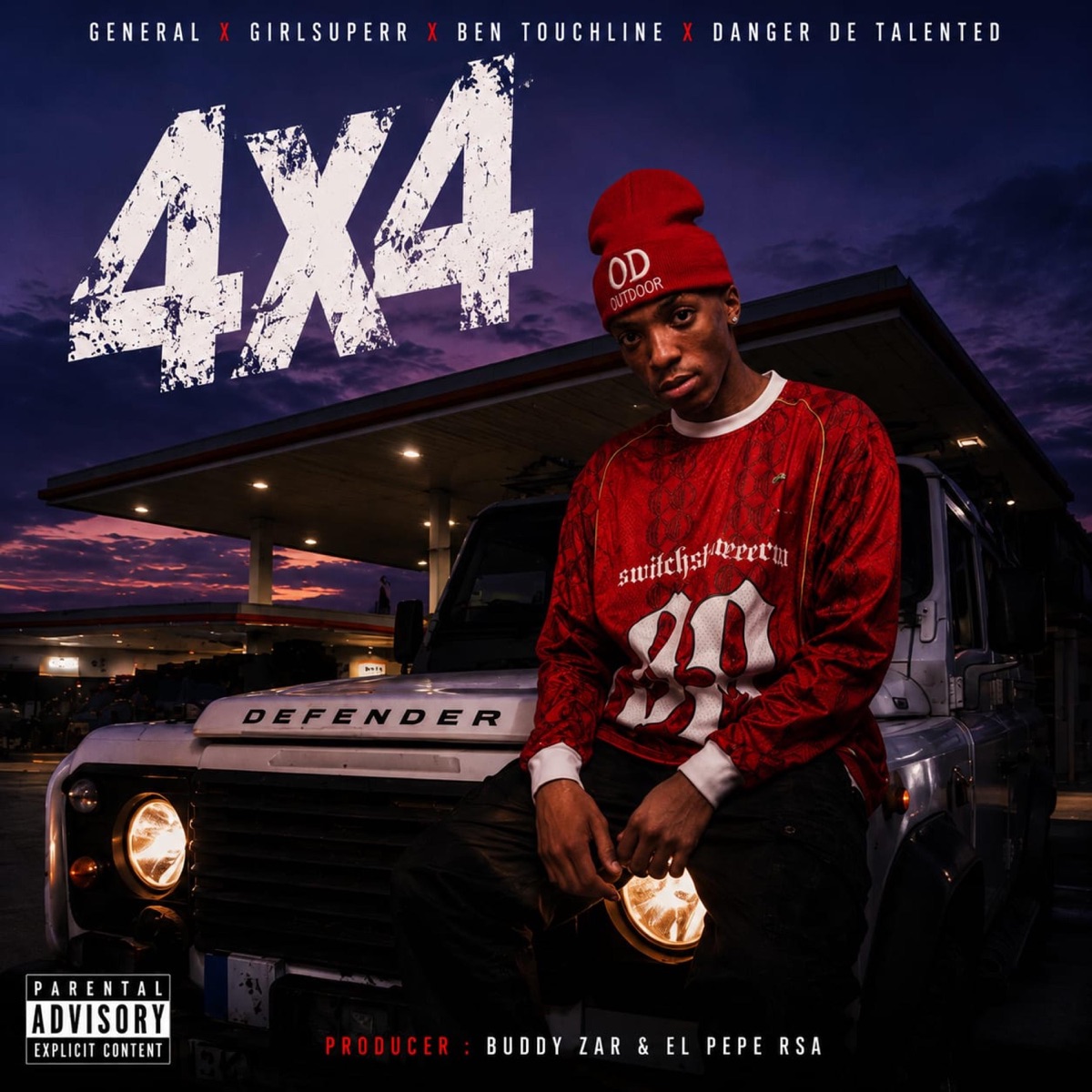 4x4 (feat. Buddy_zar, El Pepe rsa, Girlsuperr, Ben touchline & Danger De Talented) - Single by GENERAL album cover