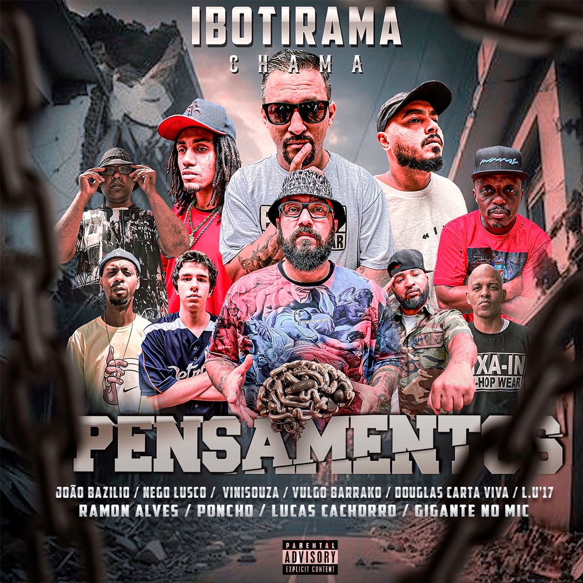 Pensamentos (Ibotirama Chama 4) - Single by João Bazilio, Vulgo Barrako, L.U'17, Nego lusco, Douglas Carta Viva, Vinisouza, Ramon Alves, Poncho, Lucas Cachorro & Gigante no Mic album cover