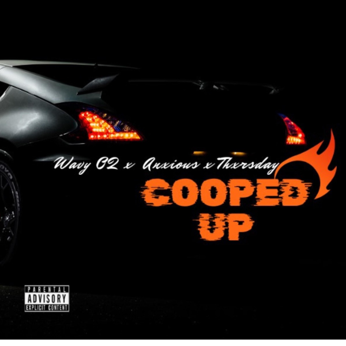 Cooped Up (feat. Anxious & Thxrsday) - Single by Wavy 02 album cover