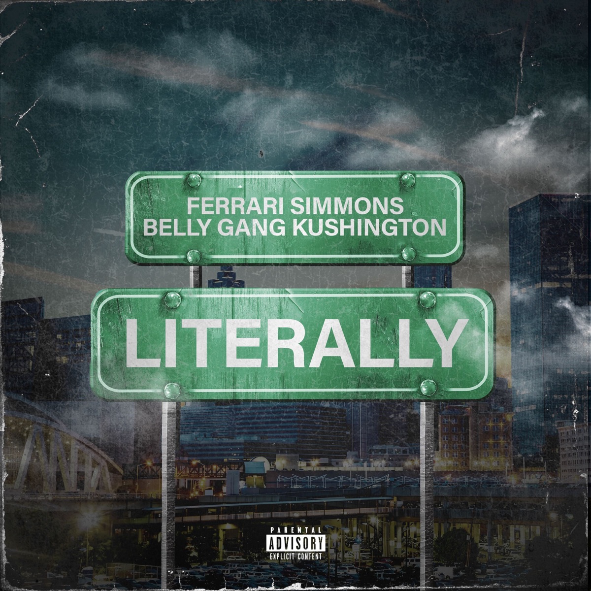 Literally - Single by Ferrari Simmons & Belly Gang Kushington album cover