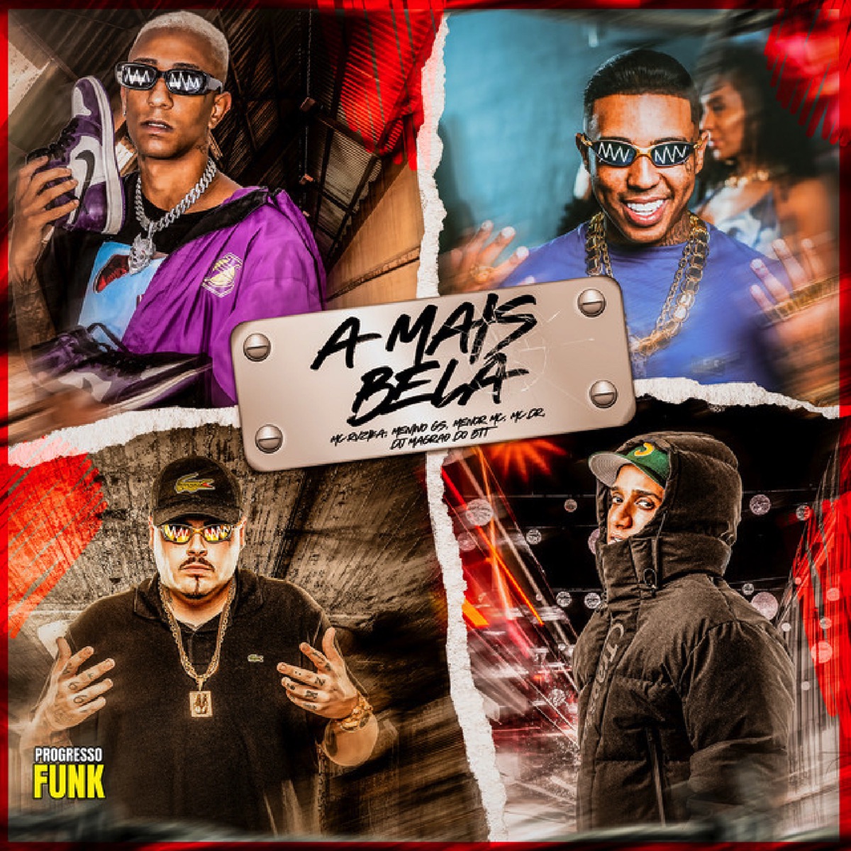 A Mais Bela (feat. Menino GS & Progresso Funk) - Single by DJ Magrão do Btt, MC DR, Menor MC & Mc Ruzika album cover