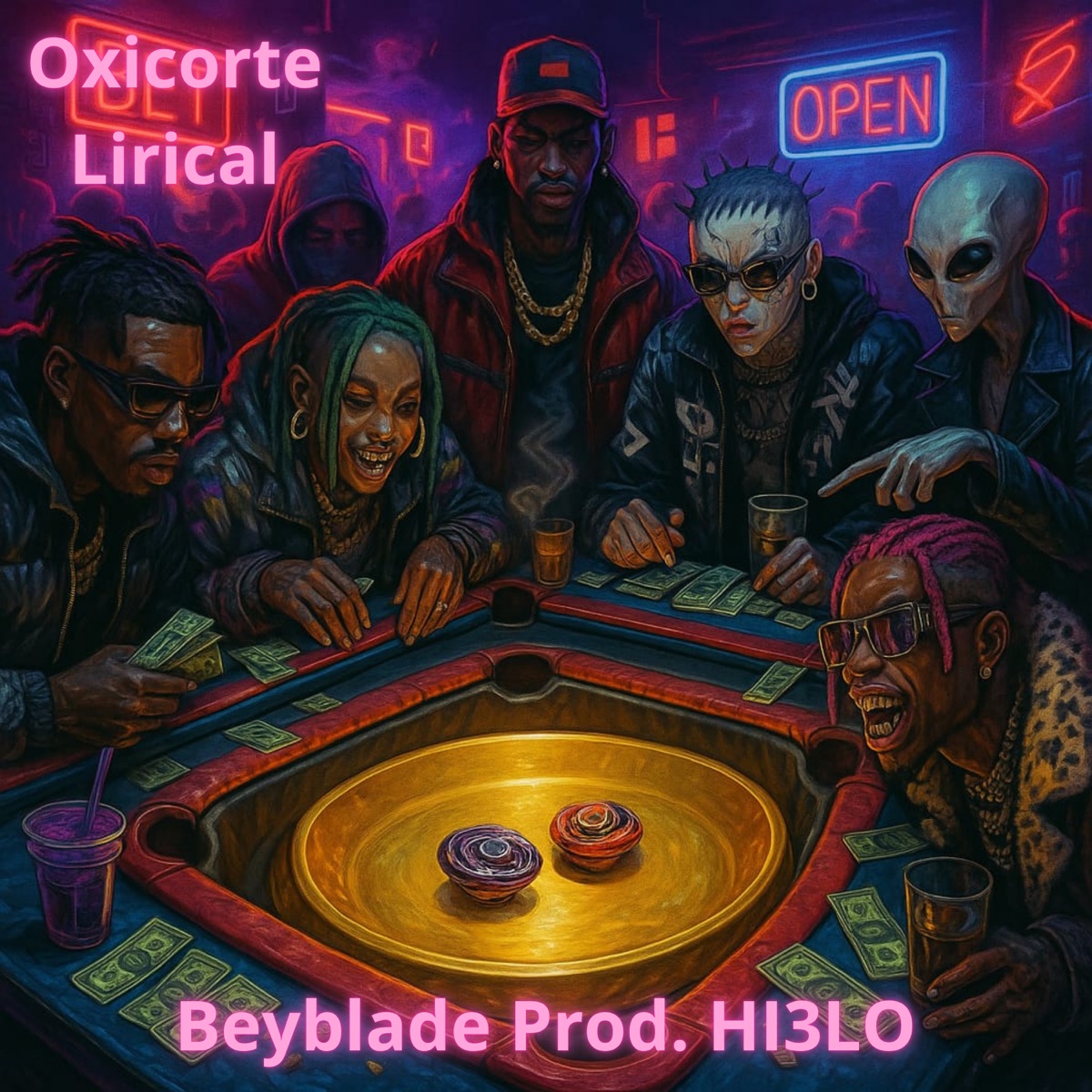 Beyblade - Single by Oxicorte Lirical album cover