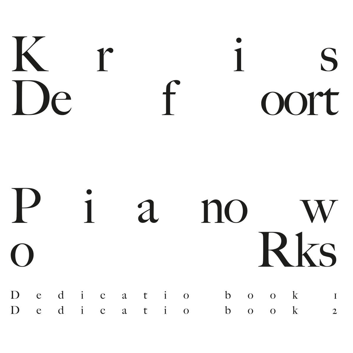 Pianoworks by Kris Defoort album cover