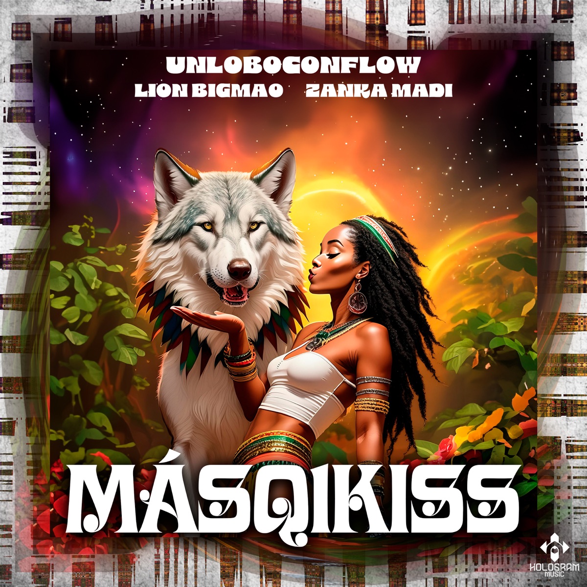 Másq1Kiss - Single by Unloboconflow, Lion Bigmao & Zanka Madi album cover