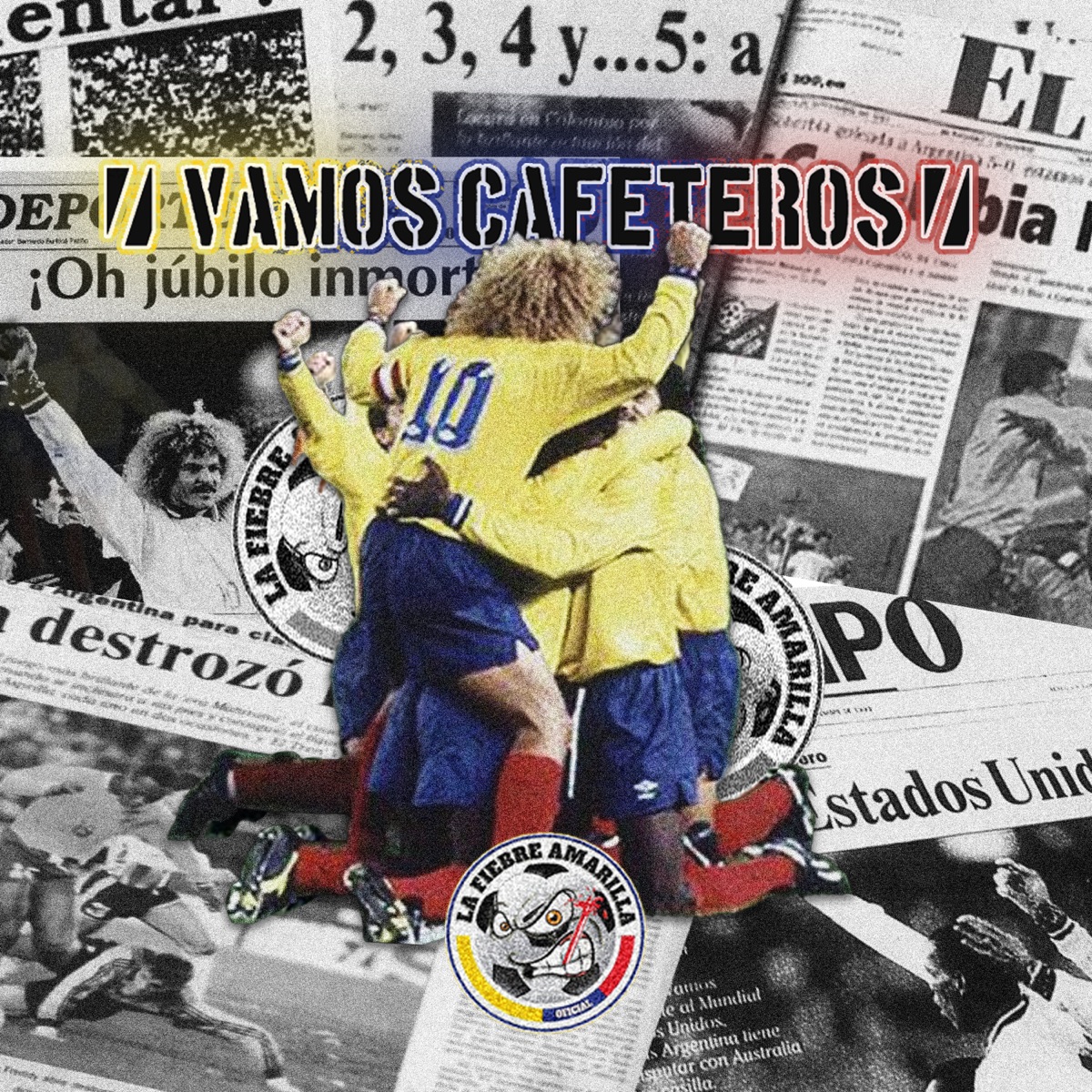 Vamos Cafeteros - Single by LA FIEBRE AMARILLA album cover