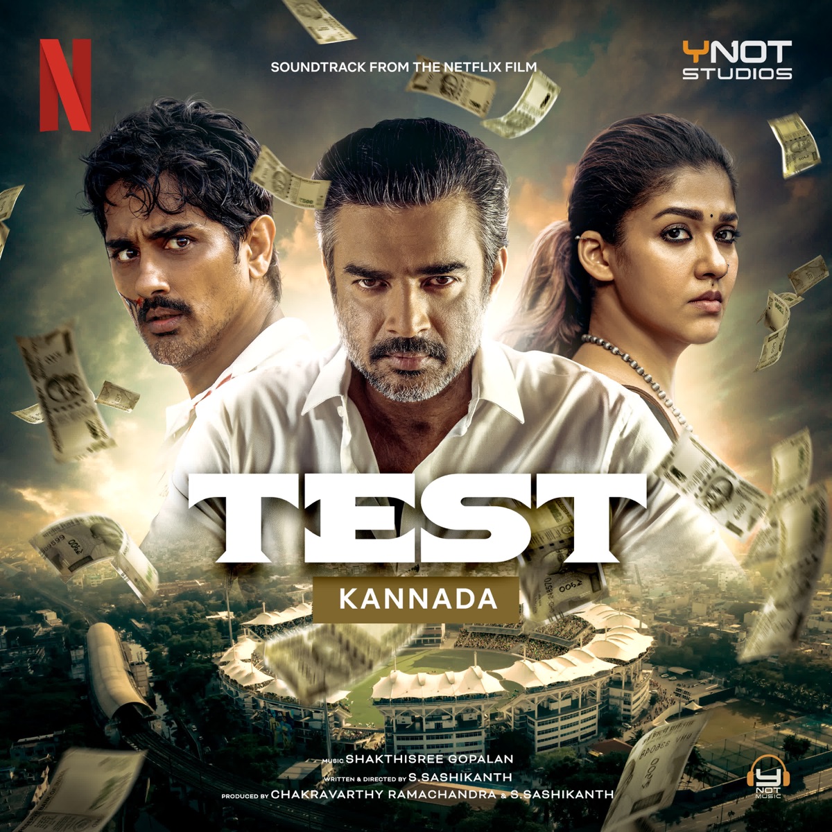 TEST - Kannada (Soundtrack from the Netflix Film) (Original Motion Picture Soundtrack) - EP by Yogi B, Shakthisree Gopalan & Hridaya Shiva album cover