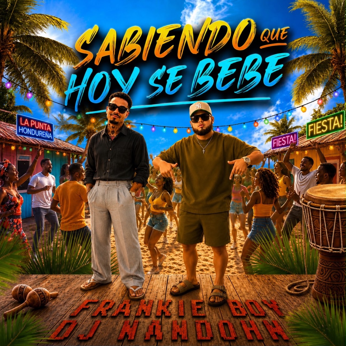 Sabiendo Que Hoy Se Bebe - Single by Frankie Boy & Djnando hn album cover