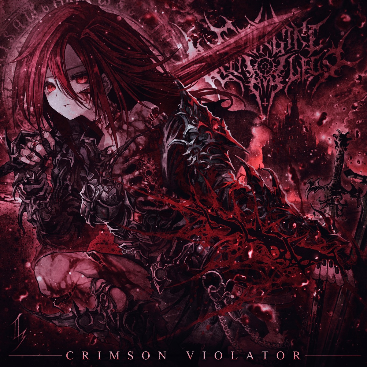 Crimson Violator (feat. Eugenics Scarlet Divinity, KOKOMI & OnilemonJunya) - Single by GORE-GIRL PROJECT album cover