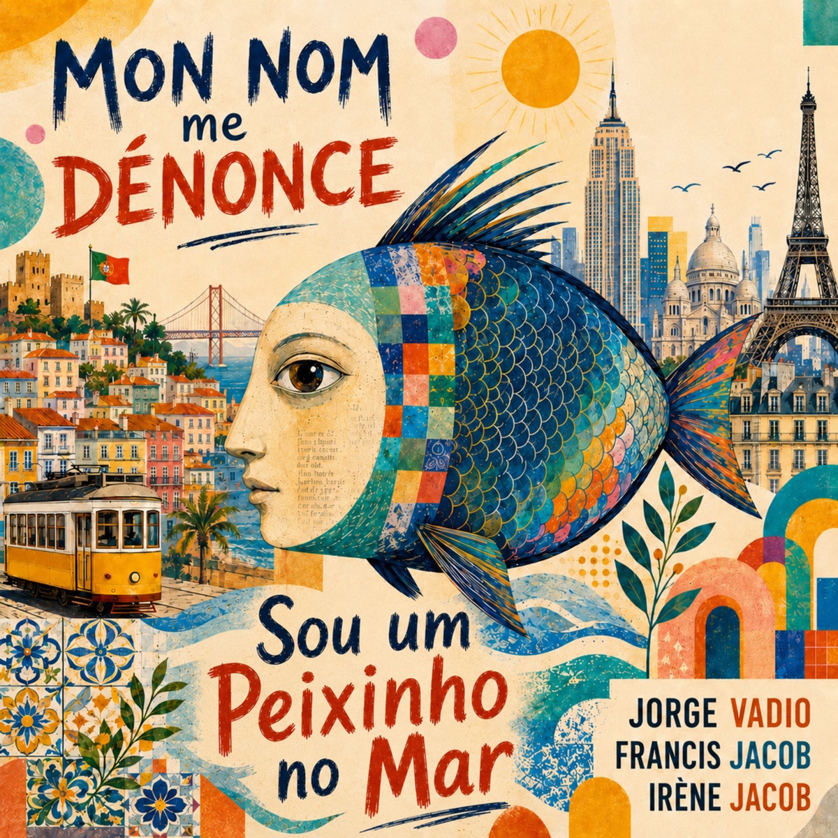 Mon Nom me Dénonce-Sou um Peixinho no Mar - Single by Jorge Vadio, Francis Jacob & Irène Jacob album cover