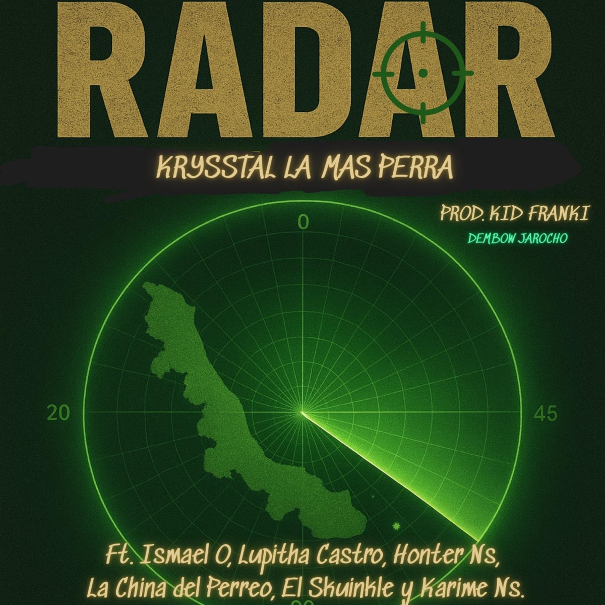 RADAR (feat. Honter Ns, Karime Ns, Kid Franki, Lupitha Castro, Ismael O, El Skuinkle & La china del perreo) - Single by Krysstal LMP album cover