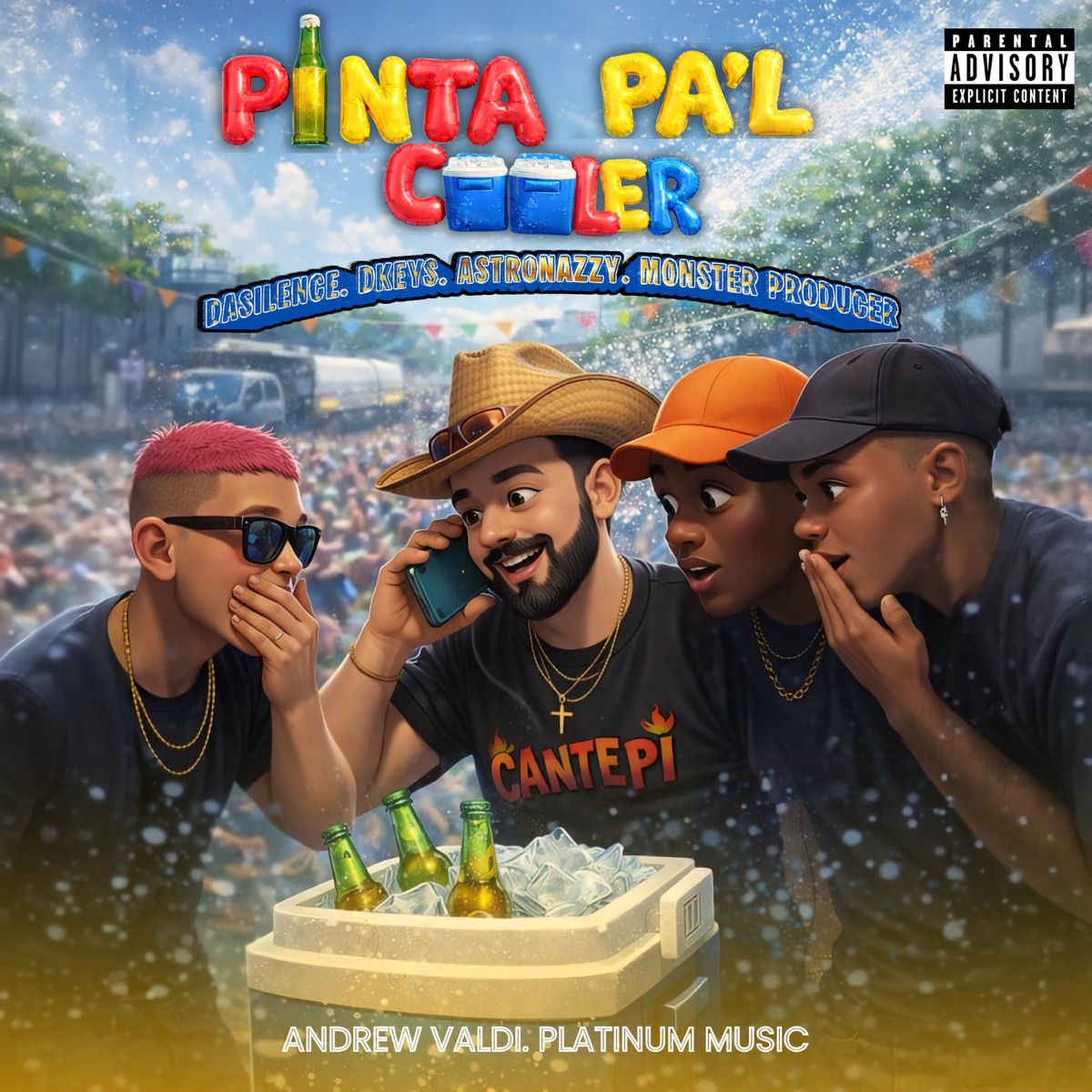 PINTA PA'L COOLER - Single by Da Silence, Dkey, Astronazzy & Monster Producer album cover