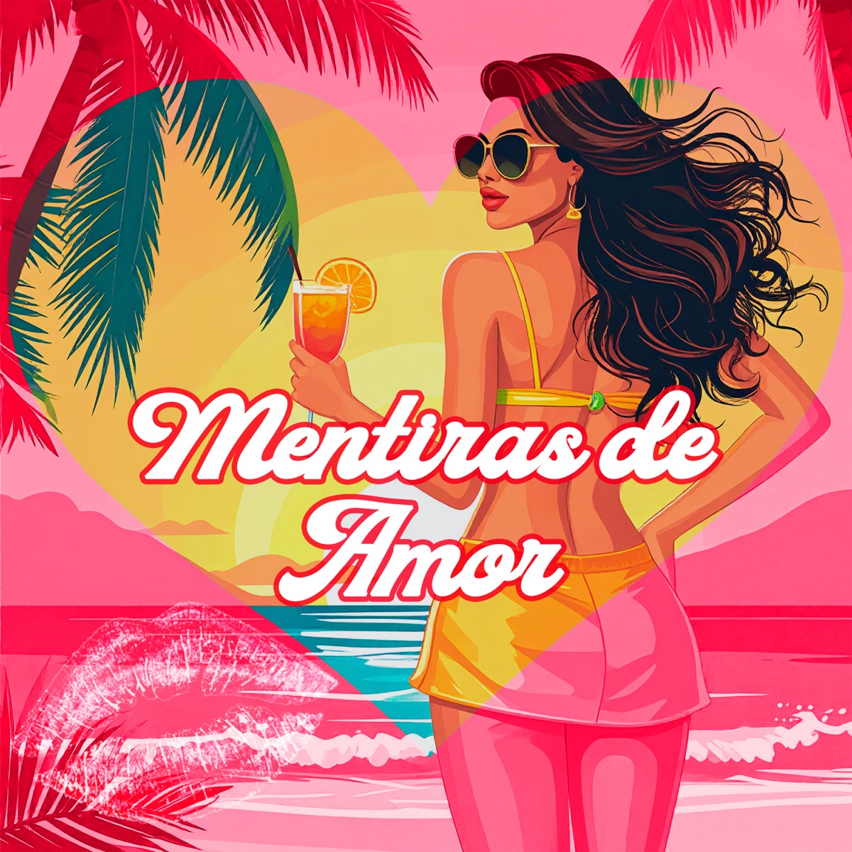 Mentiras de Amor (feat. Nathy Jmz) - Single by Erre González album cover