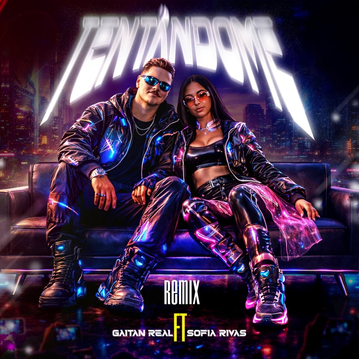 Tentandome (Remix) - Single by Gaitan Real album cover
