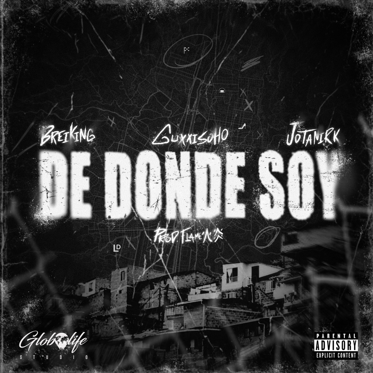 DE DONDE SOY (feat. Guxxisoho) - Single by Jotanirk, Breiking & Flame 火炎 album cover