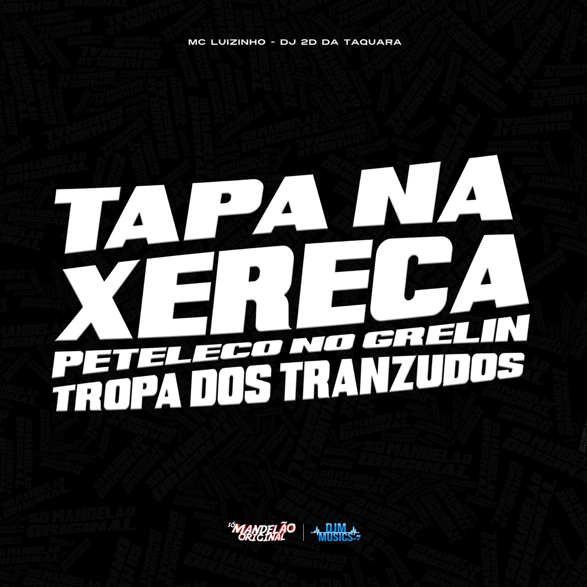 Tapa na Xereca Peteleco no Grelin Vs Tropa dos Tranzudos - Single by MC Luizinho & Dj 2D DA TAQUARA album cover