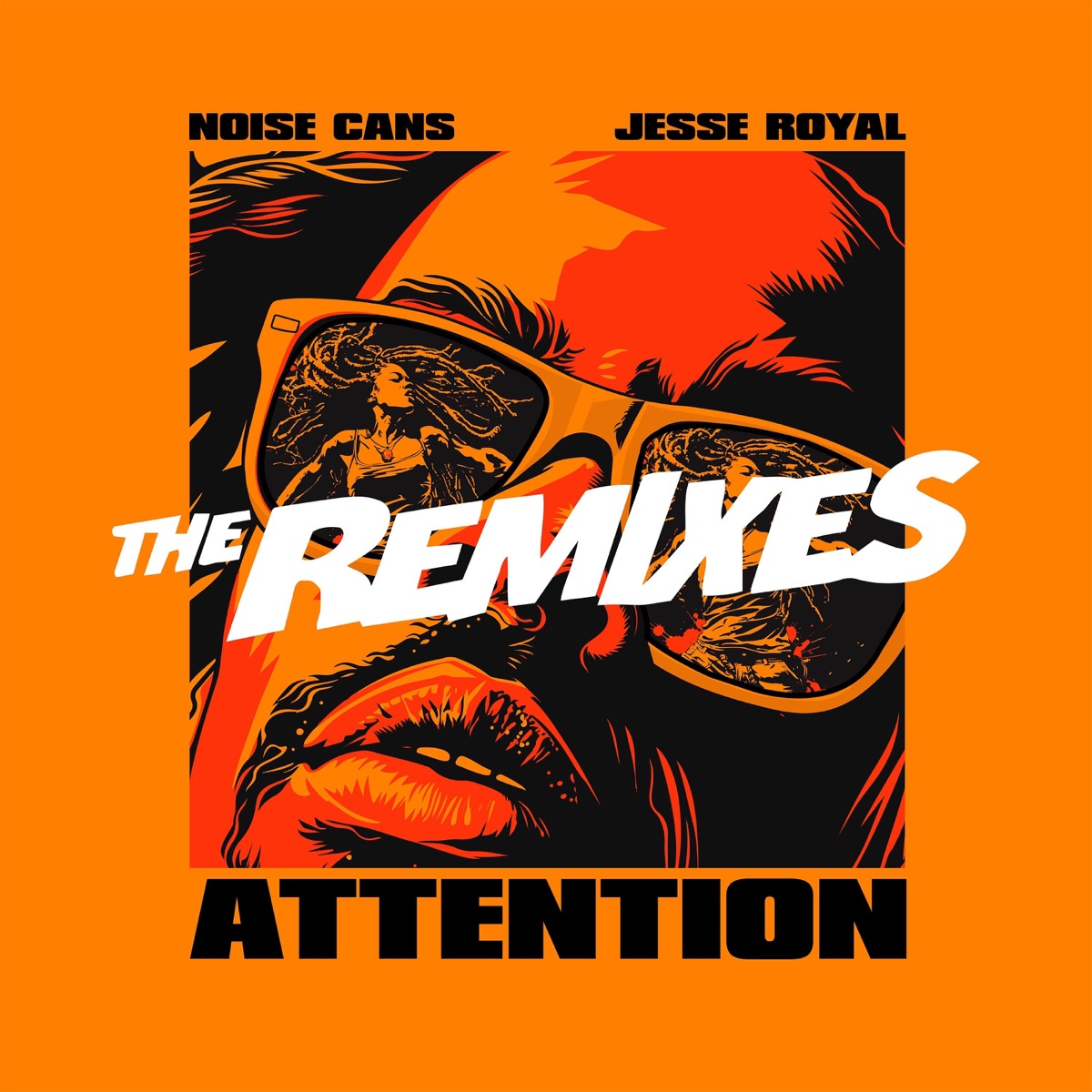 Attention (The Remixes) - EP by Noise Cans & Jesse Royal album cover