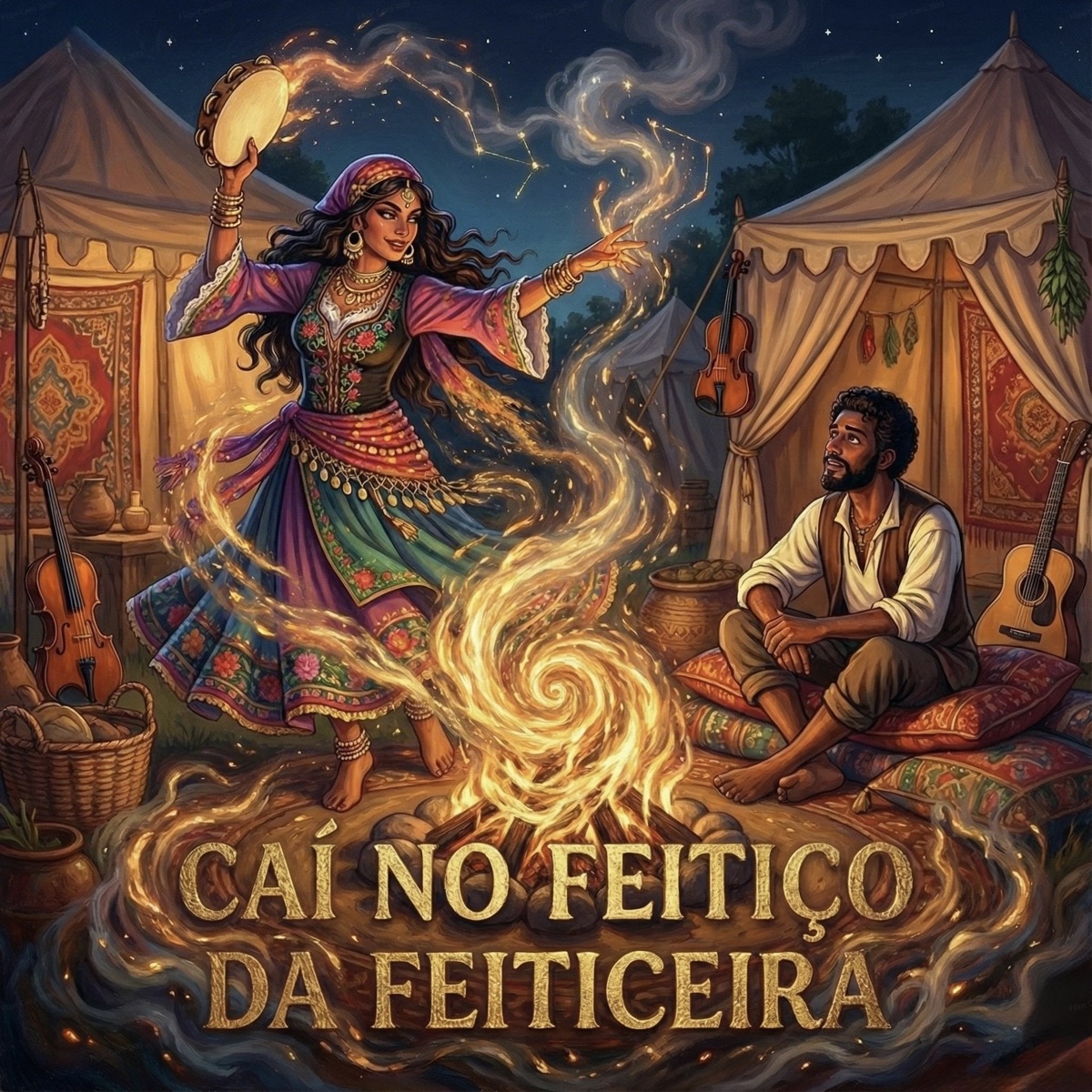 Caí no Feitiço da Feiticeira - Single by DJ Biel do Furduncinho, THEUZZIN & DJ MK De Niterói album cover