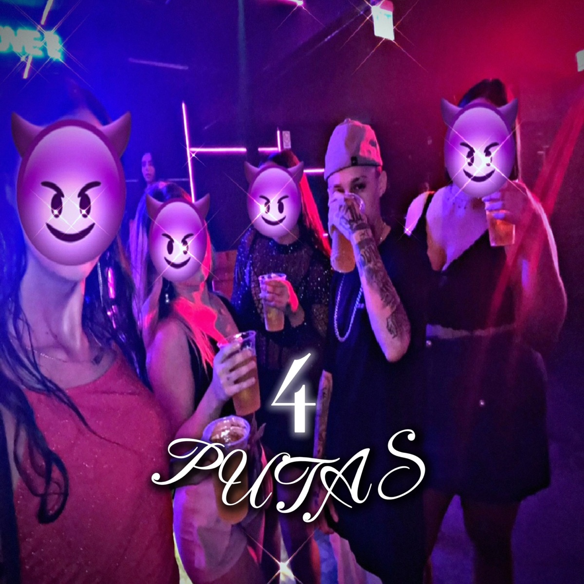 4 Putas - Single by Mc Rdg oficial album cover
