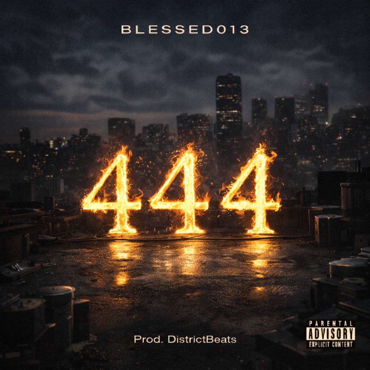 444 - Single by Blessed013 album cover