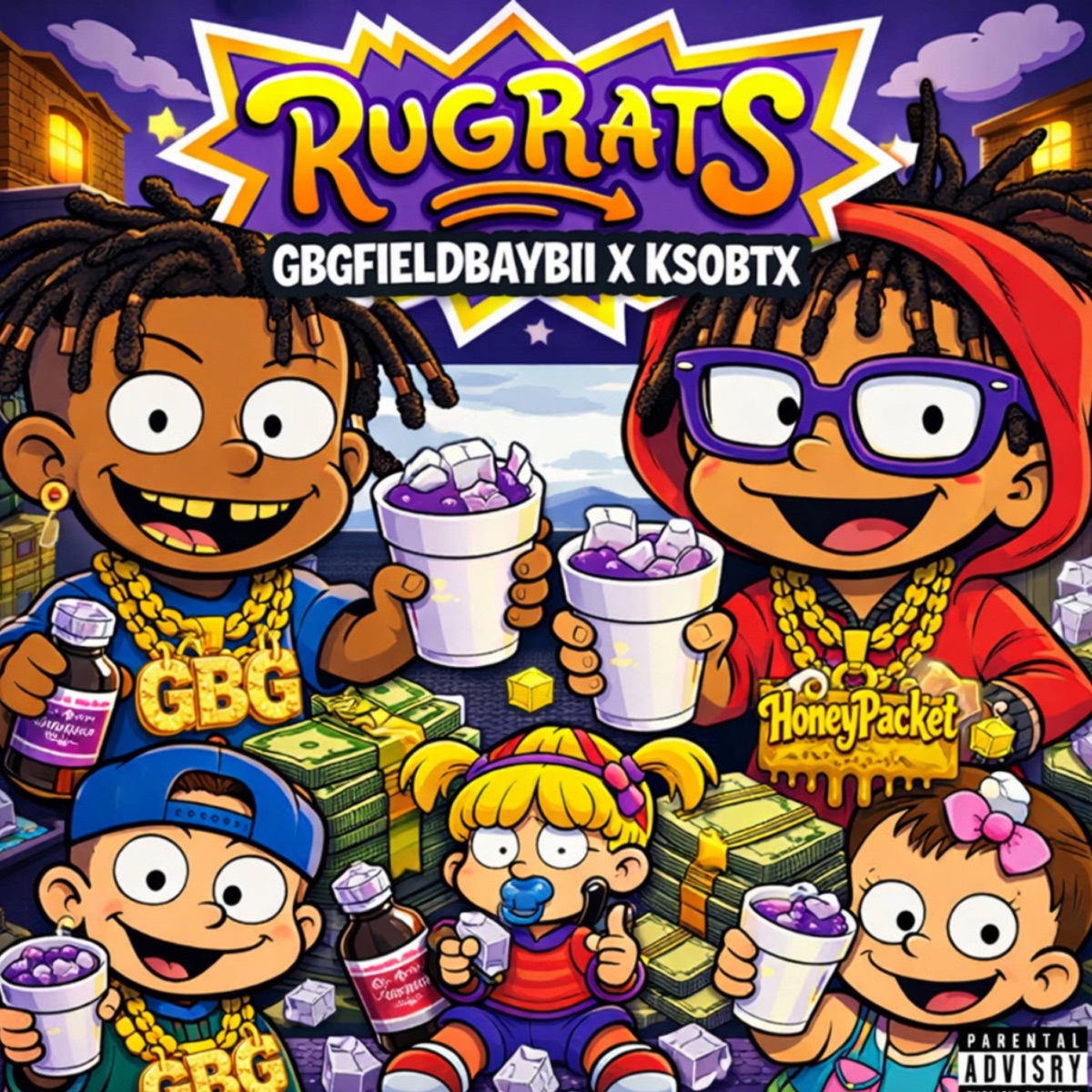 RUGRATS (feat. KSOBTX) - Single by Gbgfieldbaybii album cover