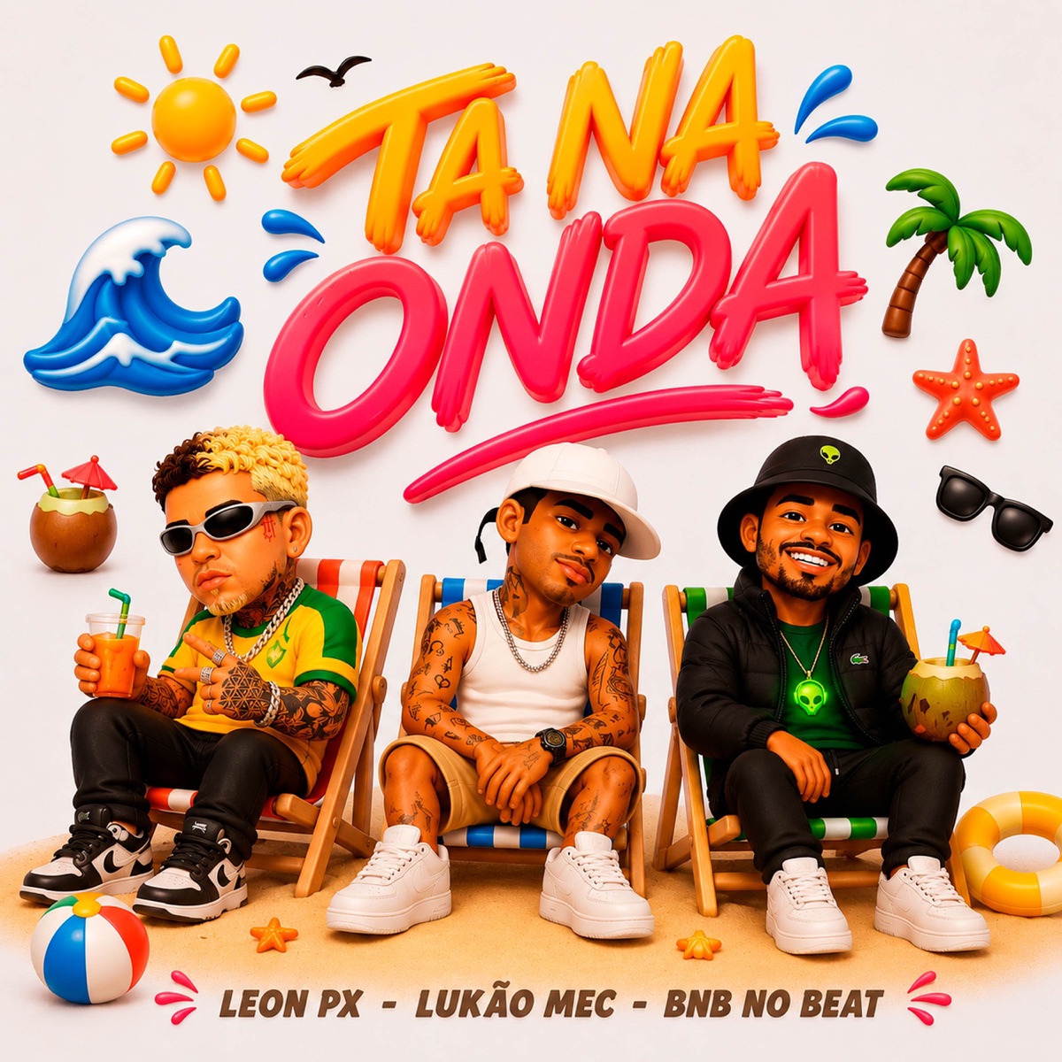 Ta Na Onda - Single by LEON PX, BNB No Beat & Lukão Mec album cover
