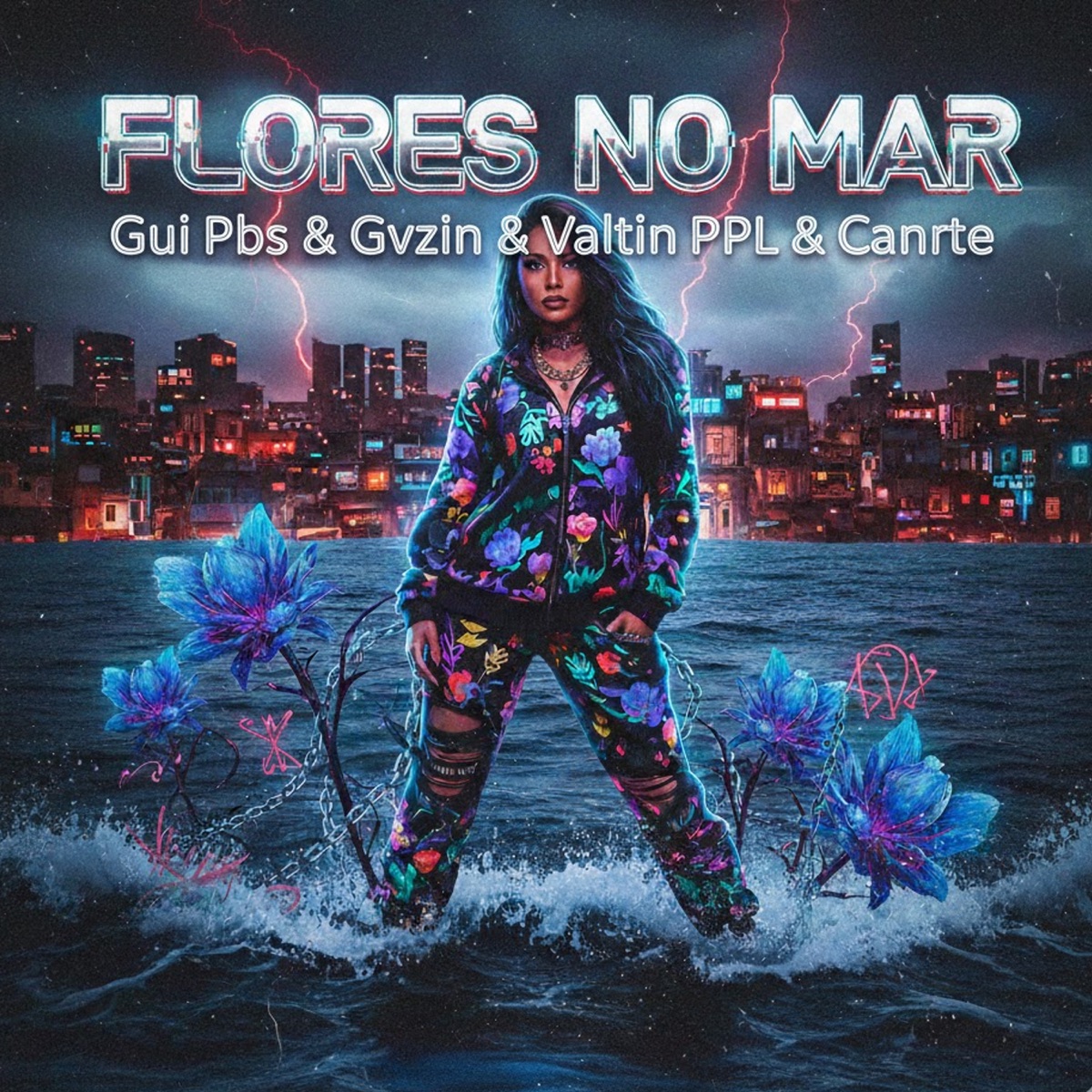 Flores no Mar (feat. MC GVZIN & canrte mc) - Single by GUI PBS & Mc Valtin ppl album cover