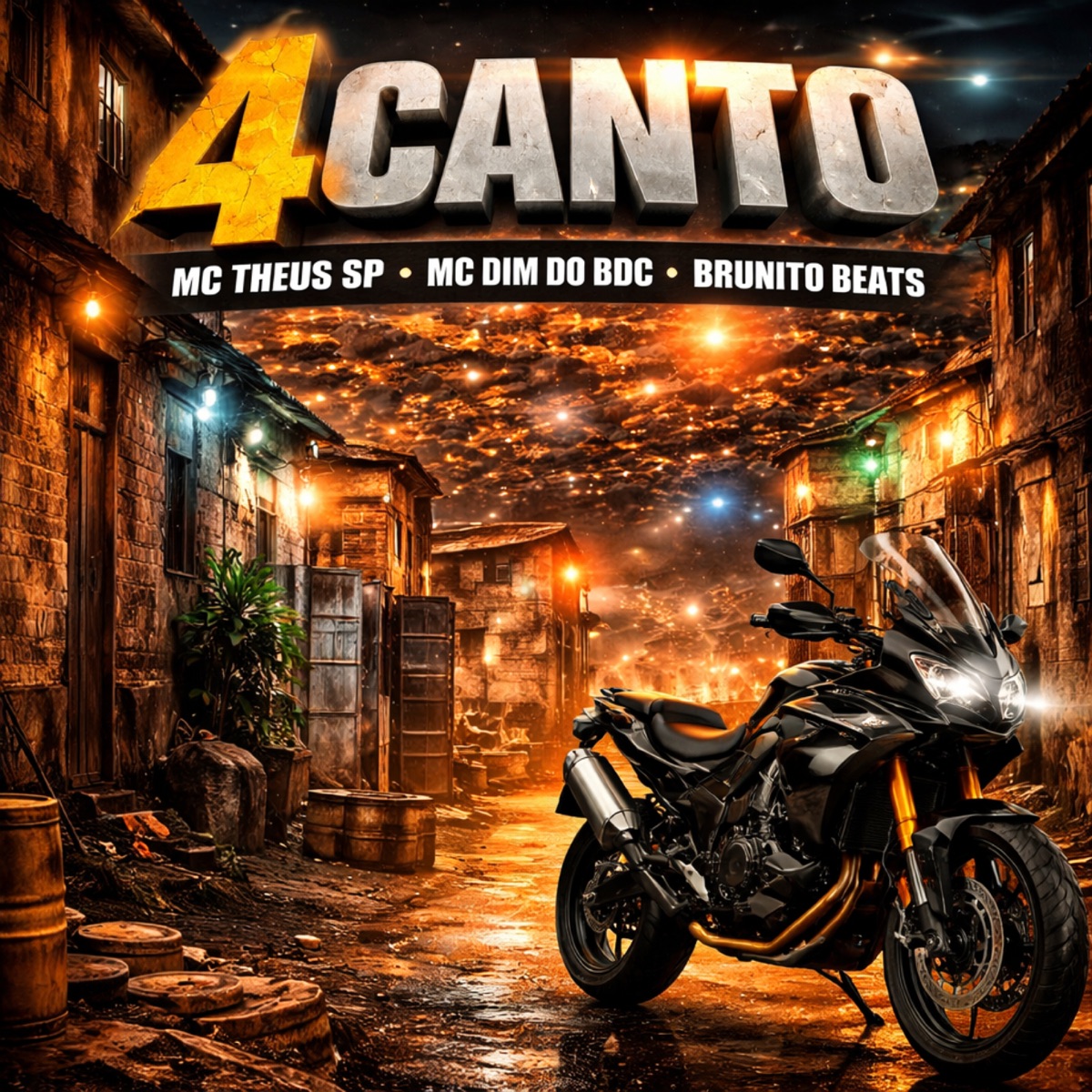4 CANTO - Single by THEUS SP, MC Dim do BDC & Brunito Beats album cover