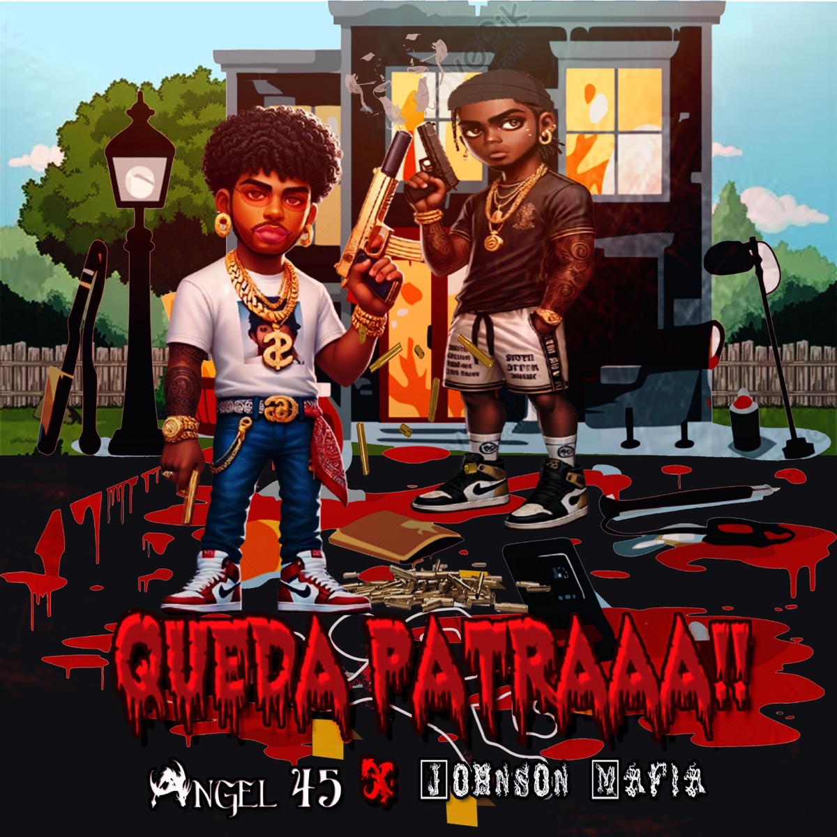 Queda Patraaa (feat. Ángel 45) - Single by Johnson Mafia album cover