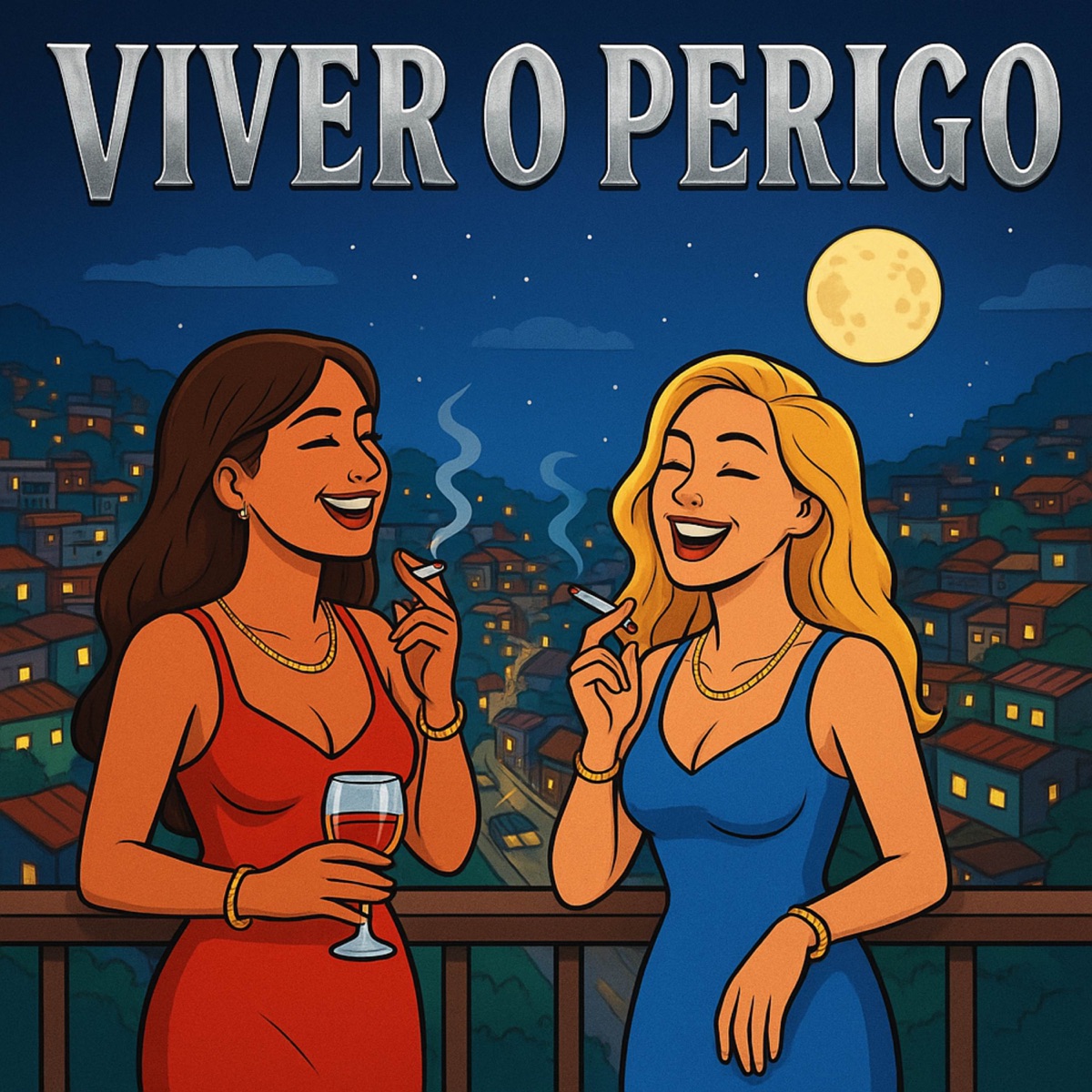 Viver o perigo - Single by Jus-T on the beat, Mc Brankim, Mc Pôneis & Torinho & Digão album cover