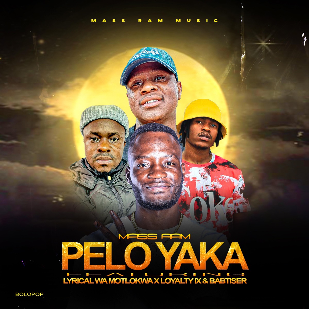 Pelo yaka mfeele (feat. Lyrical wa Motlokwa, Loyalty IX & Babtiser) - Single by Mass Ram album cover