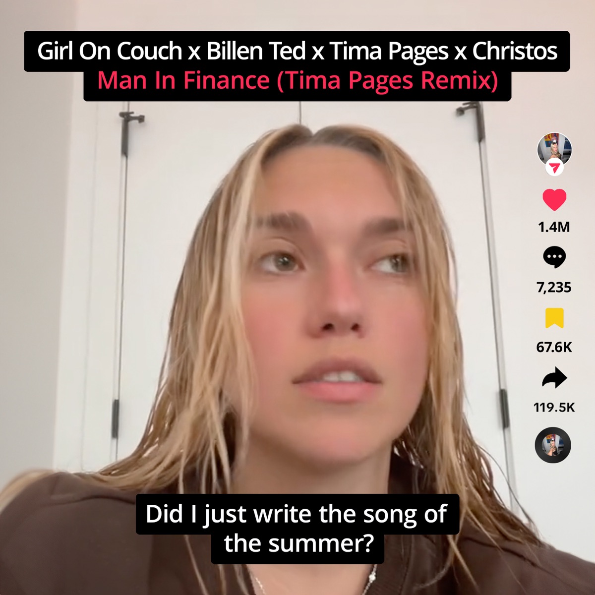 Man In Finance (Tima Pages Remix) - Single by Girl On Couch, Billen Ted, Tima Pages & Christos album cover