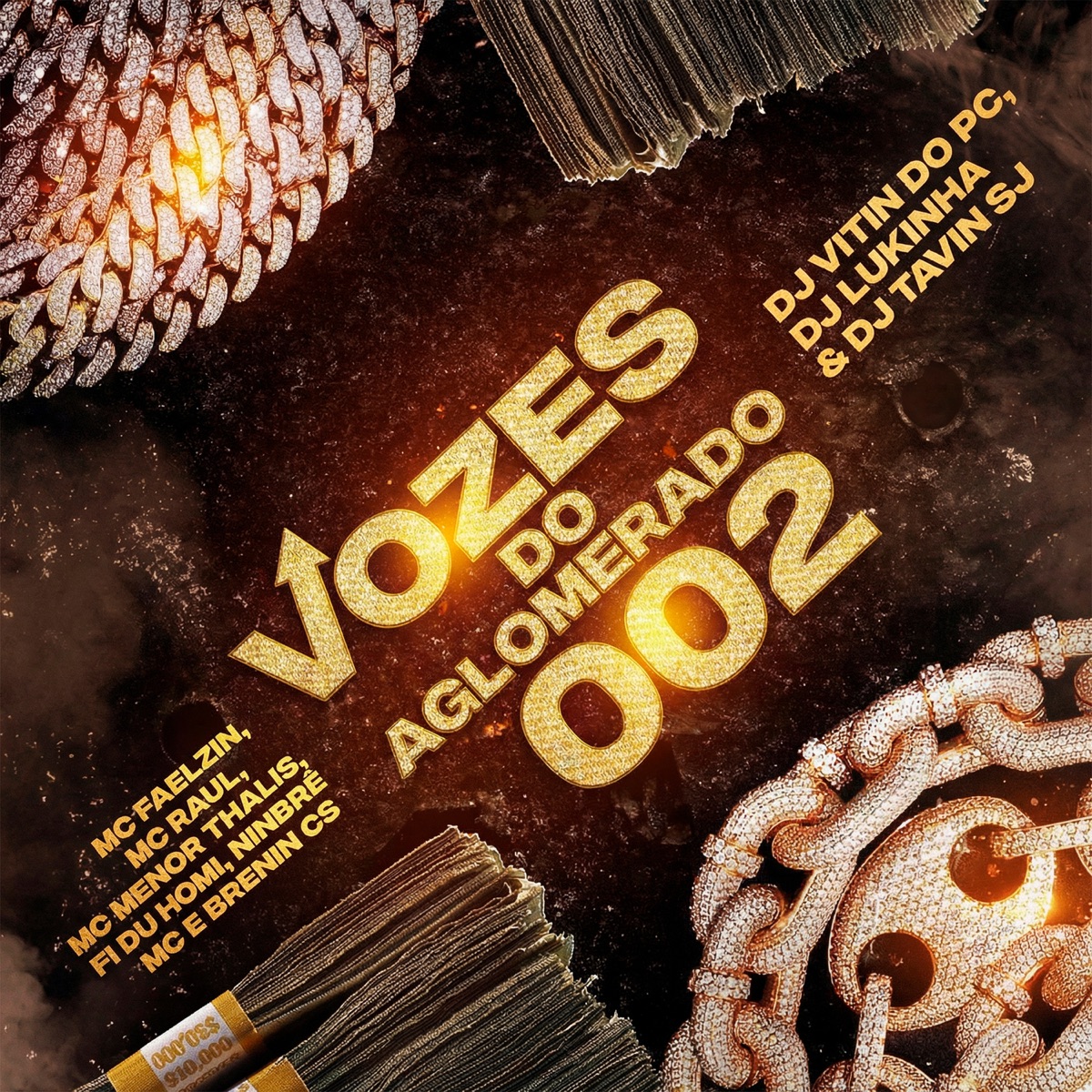 Vozes do Aglomerado 002 (feat. Ninbrê, Mc Menor Thalis, Mc Faelzin, Fi do Homi & Mc Brenin CS) - Single by MC Raul album cover