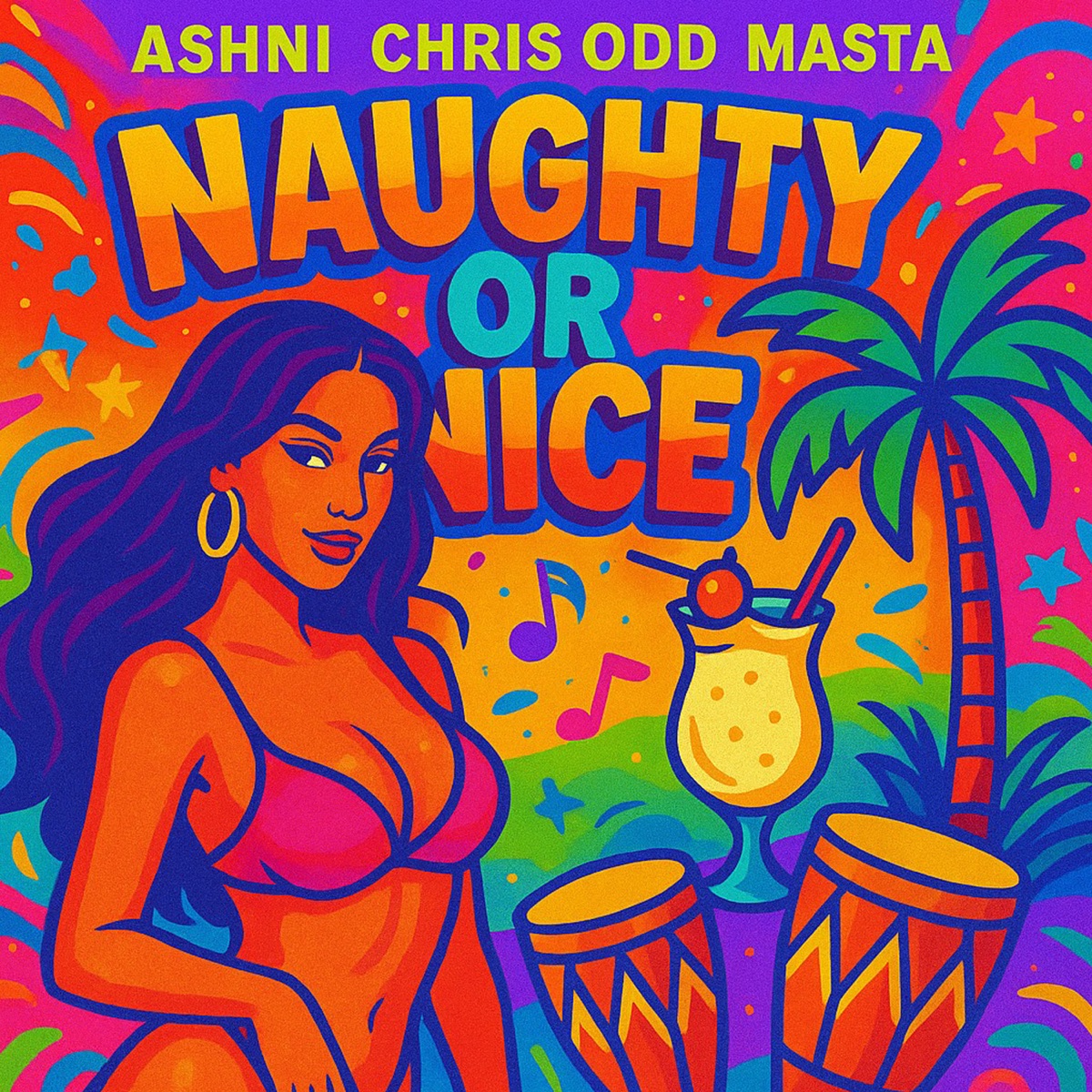 Naughty Or Nice - Single by Ashni, Chris Odd & MASTA album cover