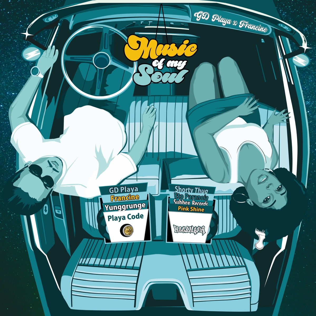 MUSIC OF MY SOUL - EP by HOODMAFIA, GD Playa & Francine album cover