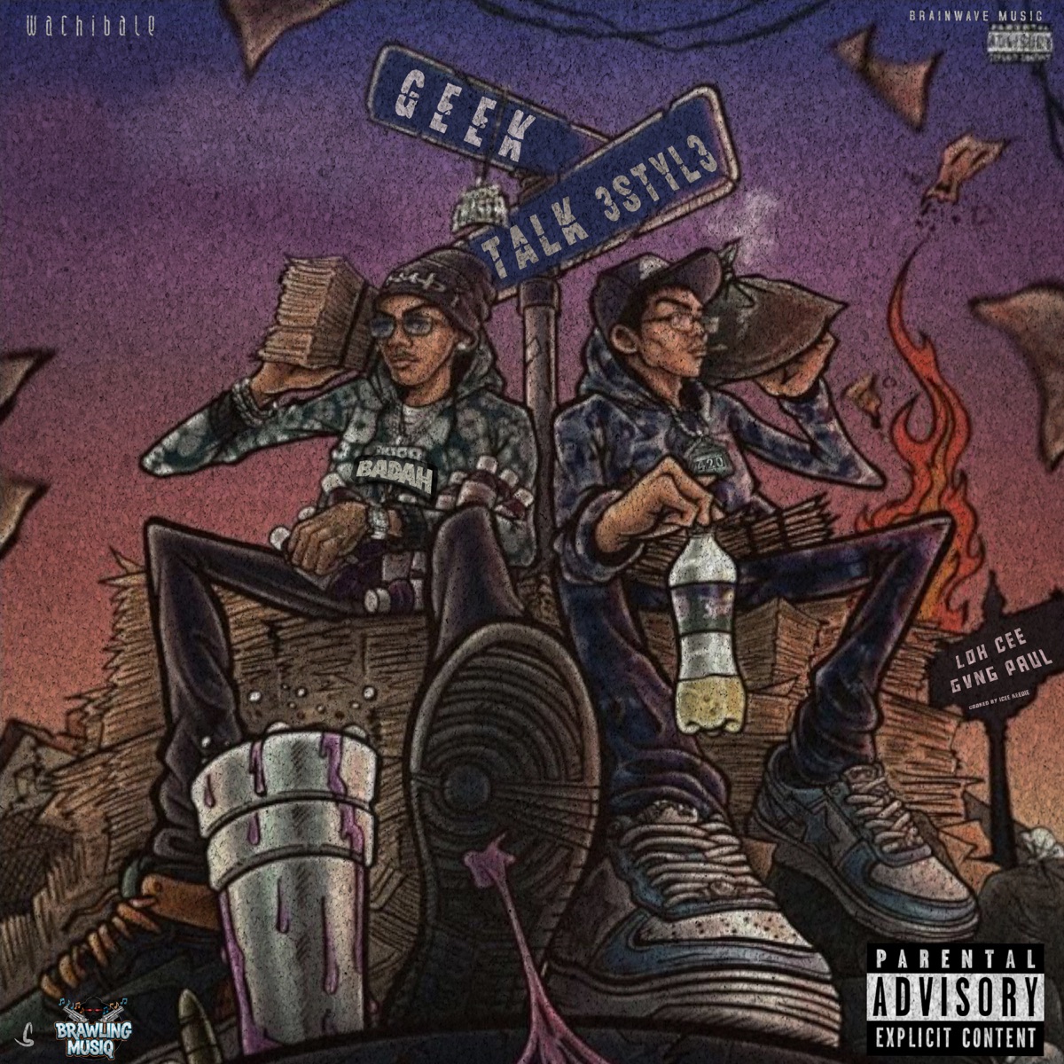GeeK TaLk (feat. GvngPaul) - Single by Loh Cee album cover