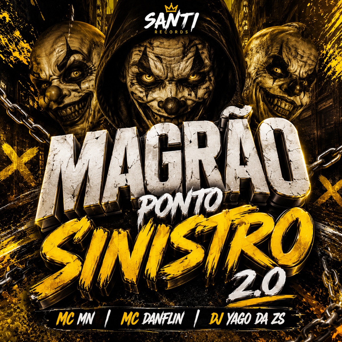 Magrão Ponto Sinistro 2.0 - Single by DJ YAGO DA ZS, MC MN & Mc Danflin album cover
