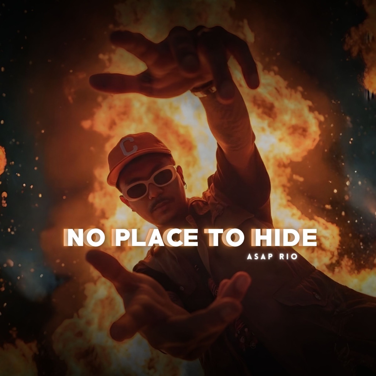 NO PLACE TO HIDE - Single by Asap Rio album cover