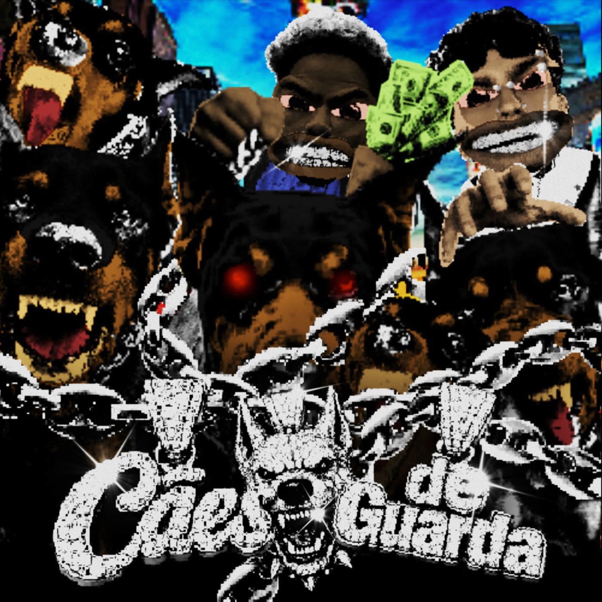 Cães de guarda (feat. Mahatma & h4nter) - Single by Porão Rex album cover