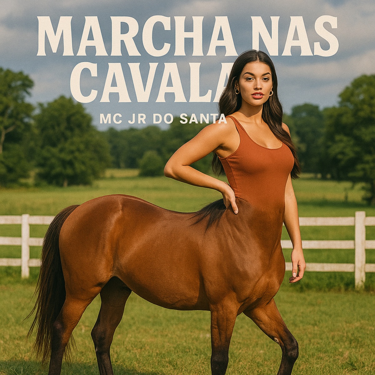 Marcha nas Cavala - Single by Mc Jr do Santa & Dj Tom RC album cover