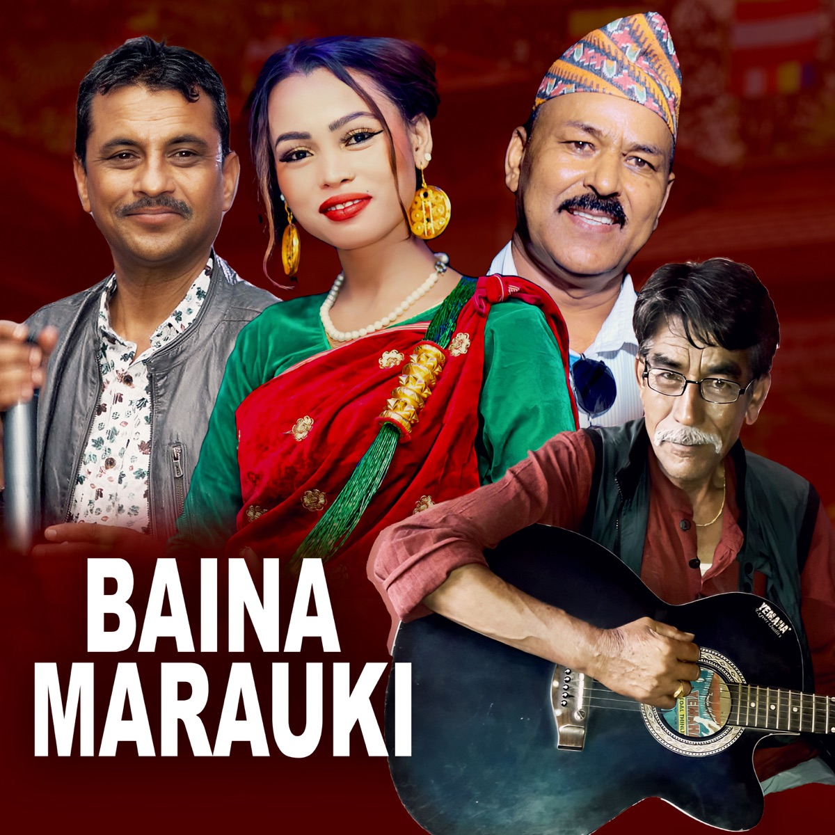 Baina Marauki - Single by Nabaraj Ghorasaini, Arjun Timalsina & Barsha Das album cover