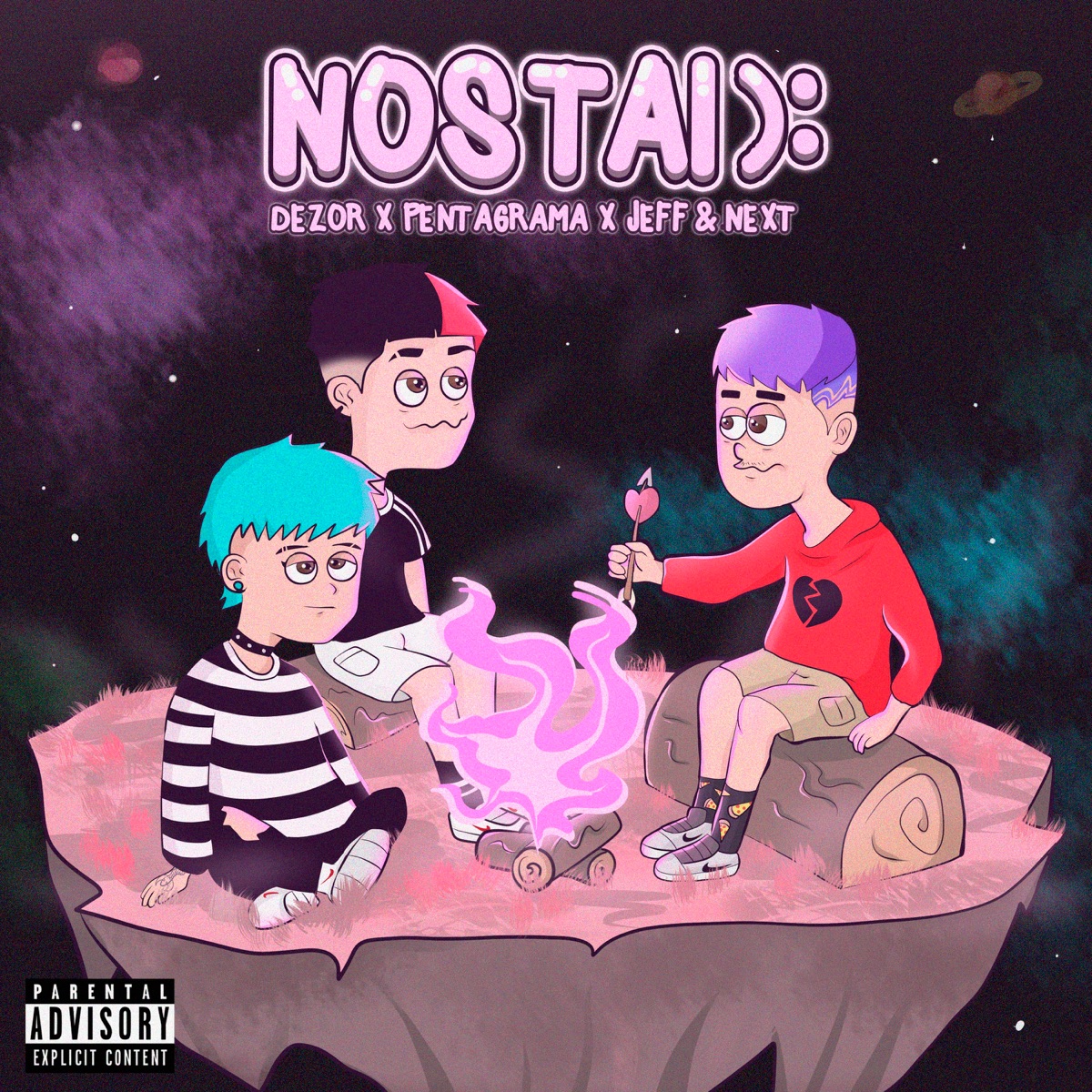 NOSTAI - Single by Dezor, Glitch Clouddy & P3NTX album cover