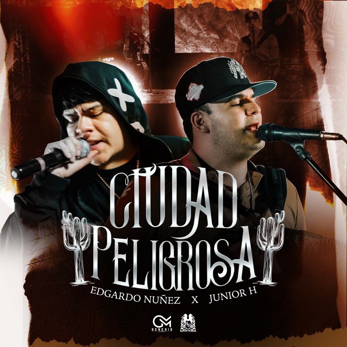 Ciudad Peligrosa - Single by Edgardo Nuñez & Junior H album cover artwork