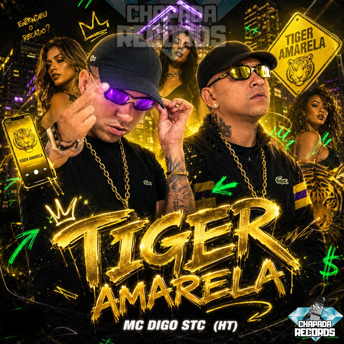 Tiger Amarela - Single by Mc Digo STC & Ht album cover