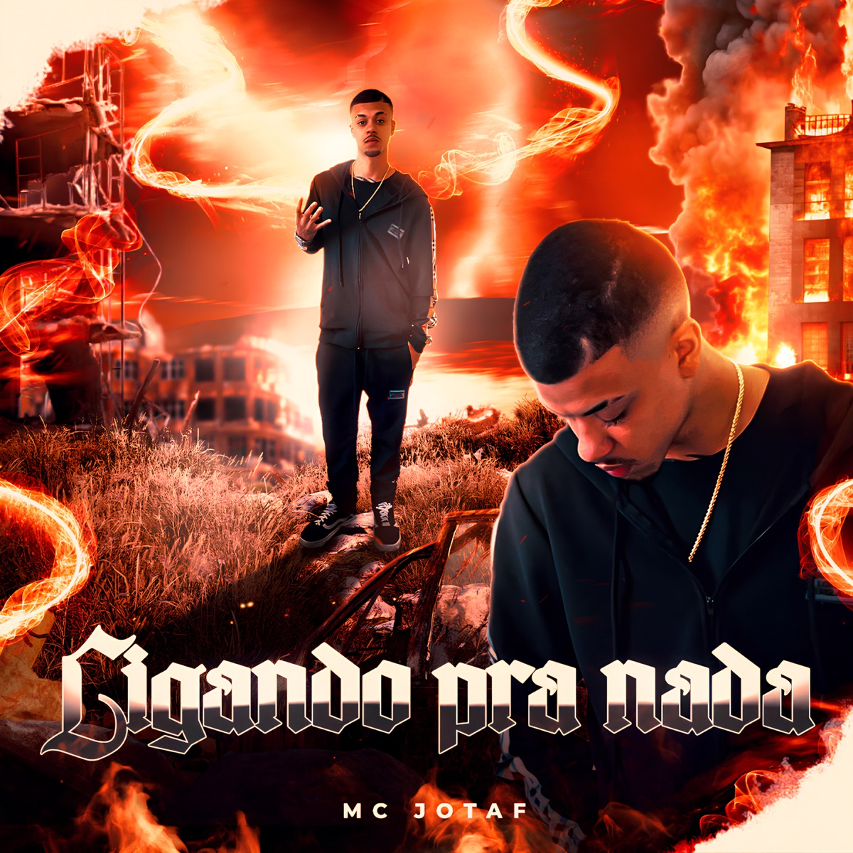 Ligando Pra Nada - Single by JotaF Mc album cover