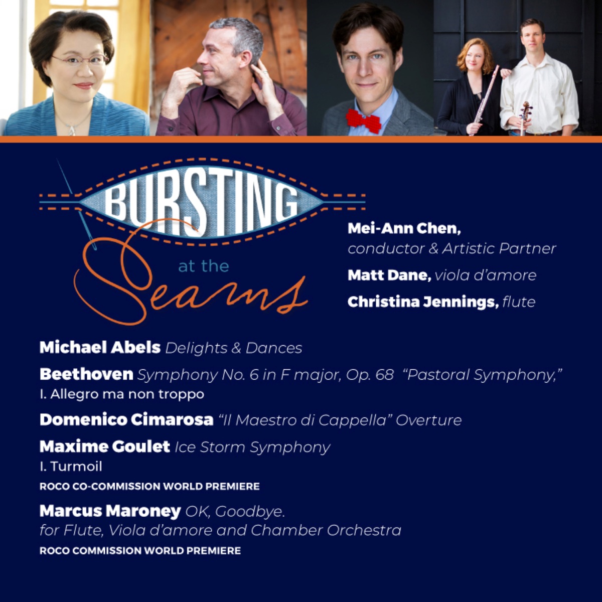 ROCO In Concert: Bursting at the Seams by ROCO & Mei-Ann Chen album cover