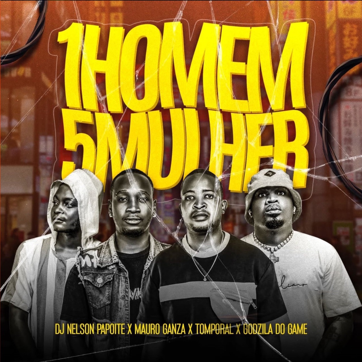 1Homem 5Mulher - Single by Godzila Do Game, Tomporal, Mauro Ganza & Dj Nelson Papoite album cover